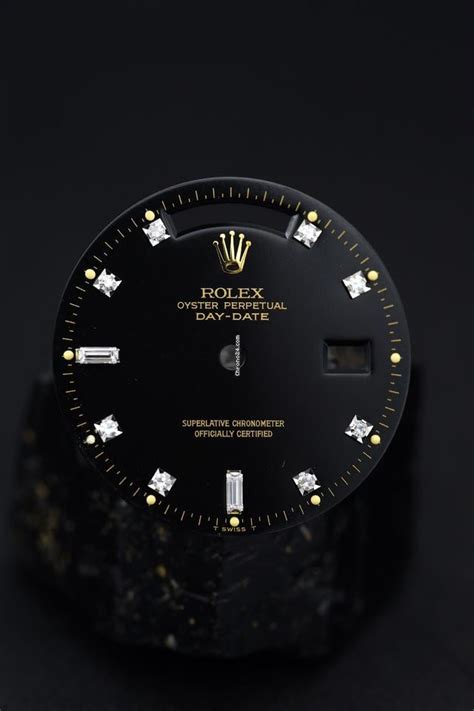 Rolex Diamant Zifferblatt / Dial schwarz für Day